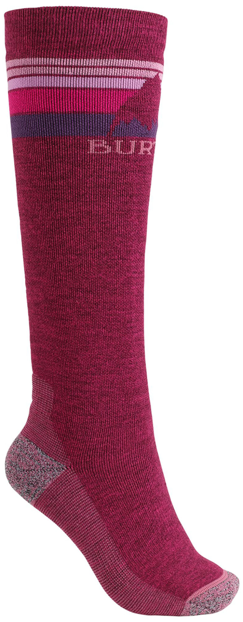 Burton-Women-s-Emblem-Sock_Yes_Color-Sangria-Size-SM