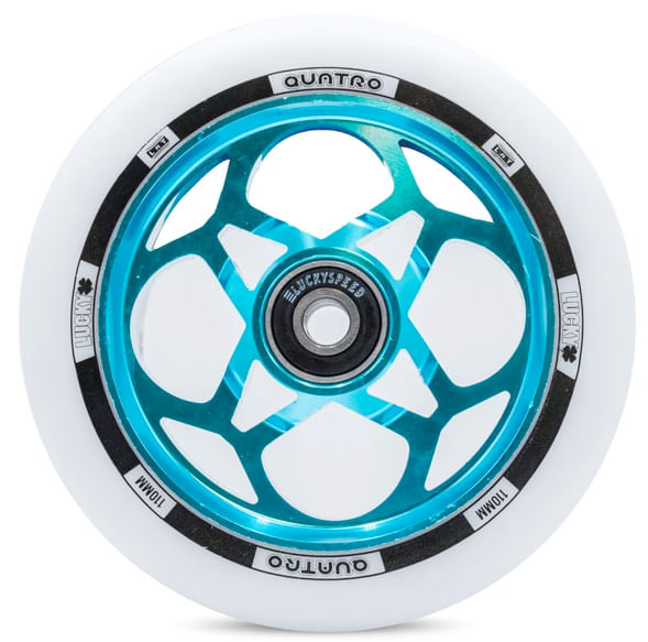 Lucky-Quatro-Scooter-Wheel_Yes_Color-WHITE TEAL-Size-110MM