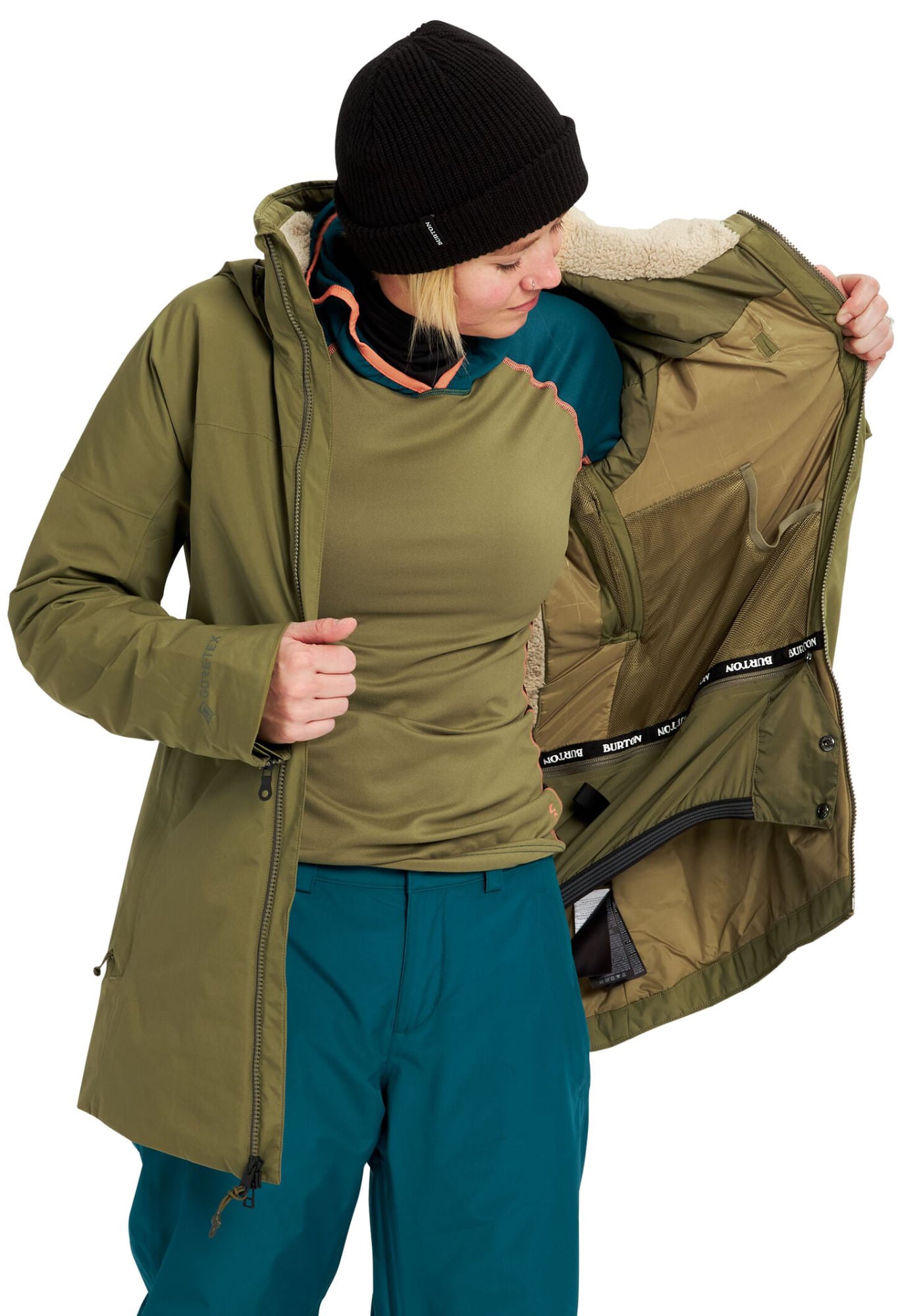 Burton-Gore-Pillow-Jacket_No_Color-Martini Olive-Size-L