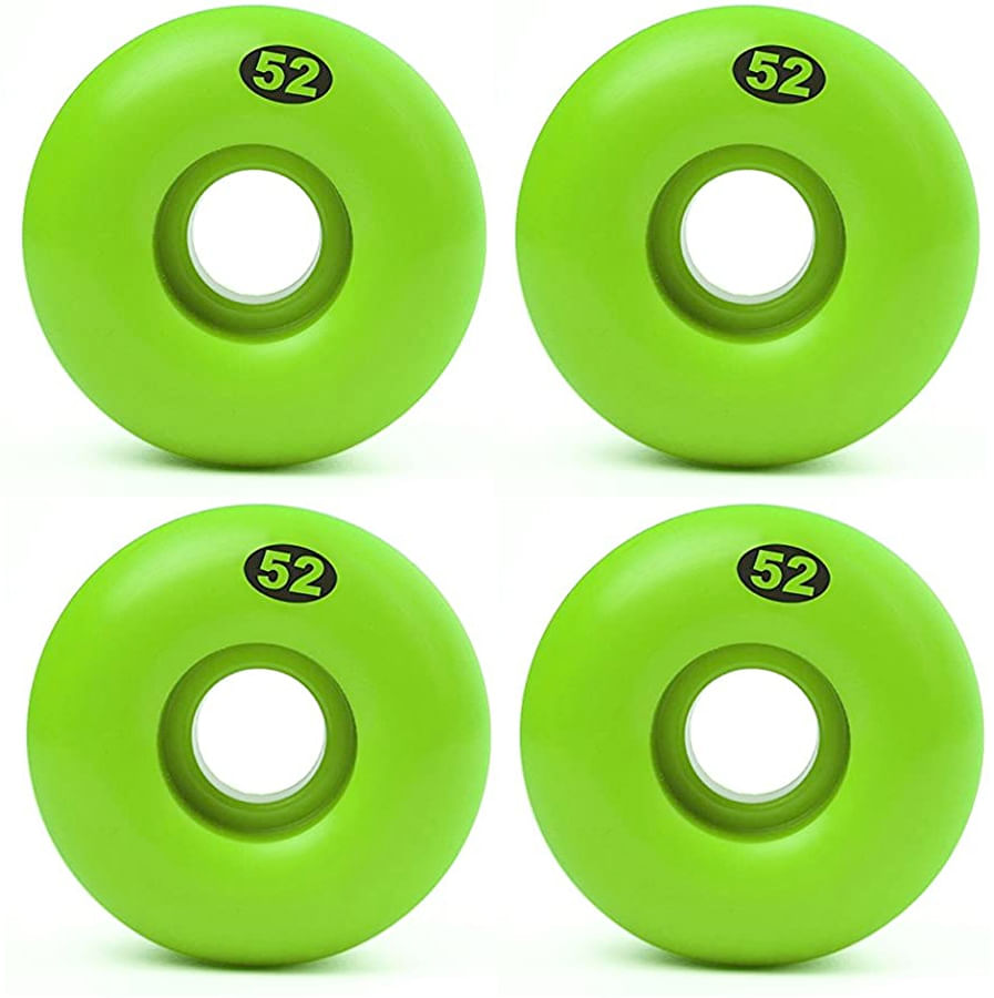 Blank-Skateboard-Wheels_Yes_Color-NEON GREEN-Size-52MM