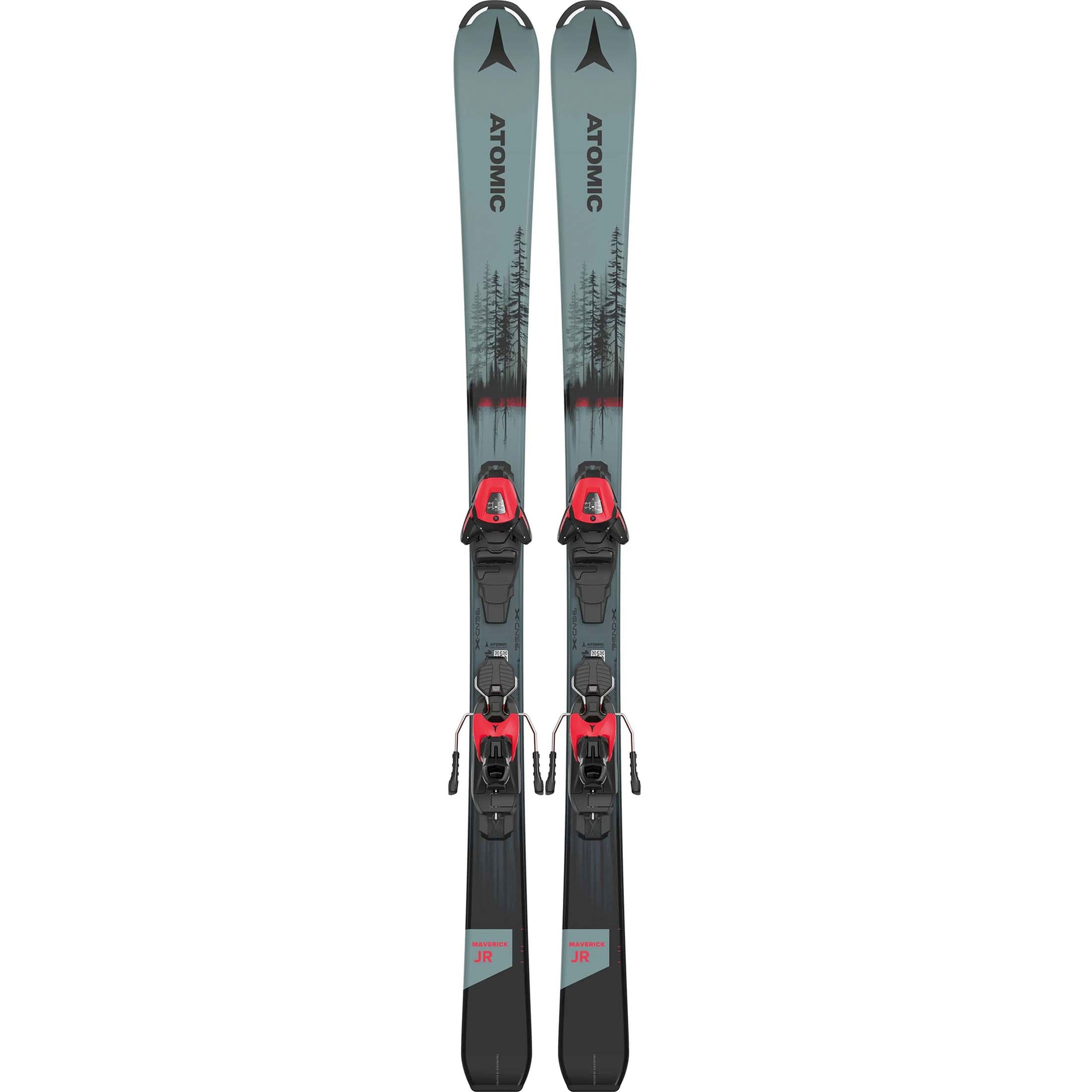 Atomic-Maverick-Kids-Skis-With-L6-Bindings-2023_Yes_Color-Metallic Green S06-Size-130CM