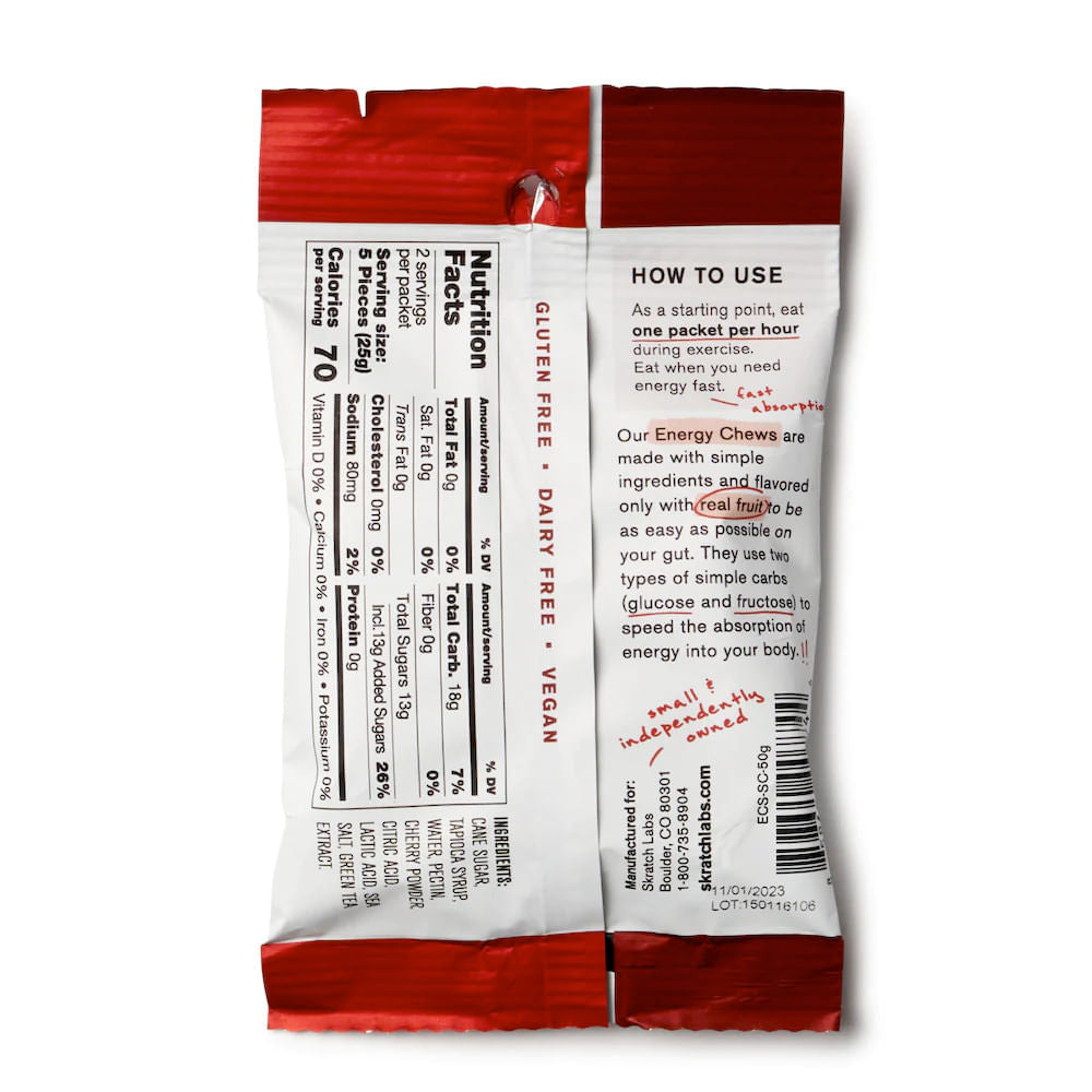 Energy Chews Sport Fuel + Caffeine _No_Color--Size-