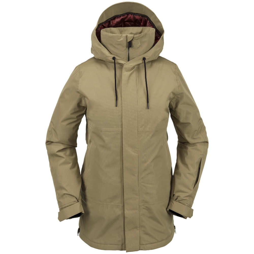 volcom paxson 2l tds infrared jacket-color-dark khaki