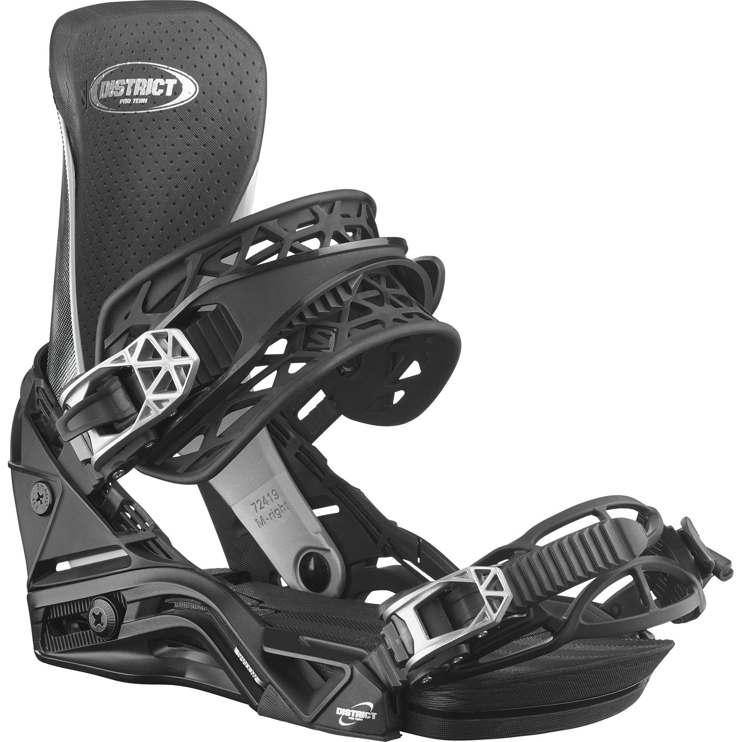 District Pro Team Men’s Snowboard Bindings 2025 _No_Color--Size-