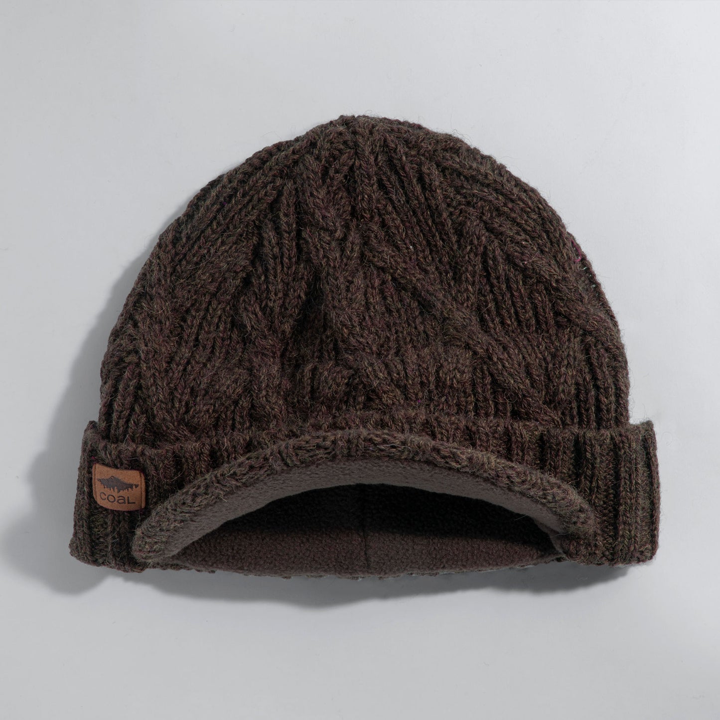 Yukon Cable Knit Wool Brim Beanie_Yes_Color--Size-