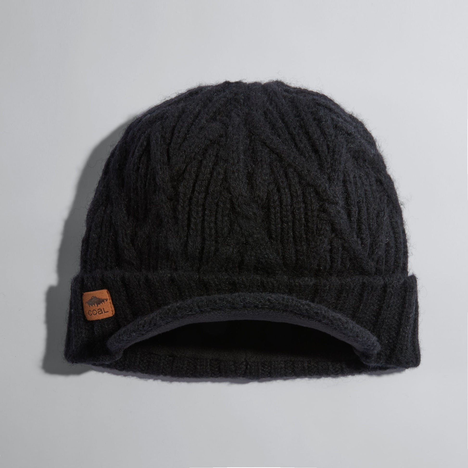 Yukon Cable Knit Wool Brim Beanie_Yes_Color--Size-