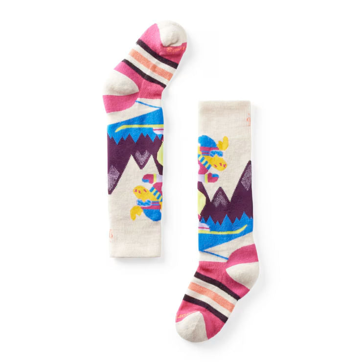 Kids’ Wintersport Full Cushion Mountain Moose Pattern Over the Calf Socks_Yes_Color--Size-