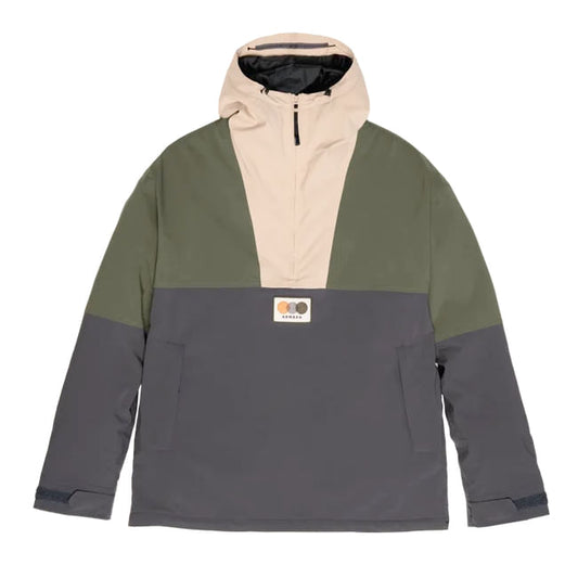 Gansett2LInsulatedMen’sAnorakJacket-Color-Anthracite / Olive / SafariSize-S