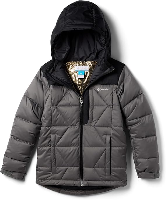 columbia winter powder iii quilted kids’ jacket-color-city grey