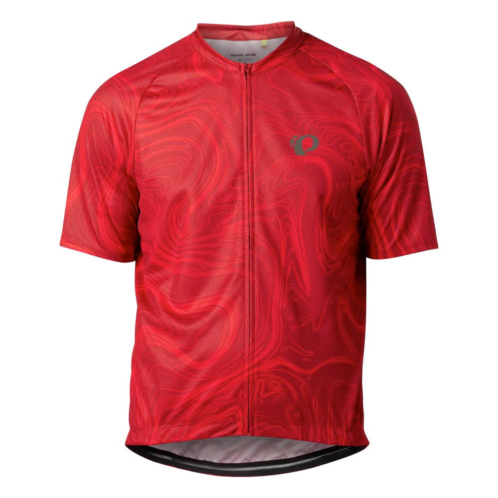 pearl izumi classic men’s jersey-color-red dahlia topo