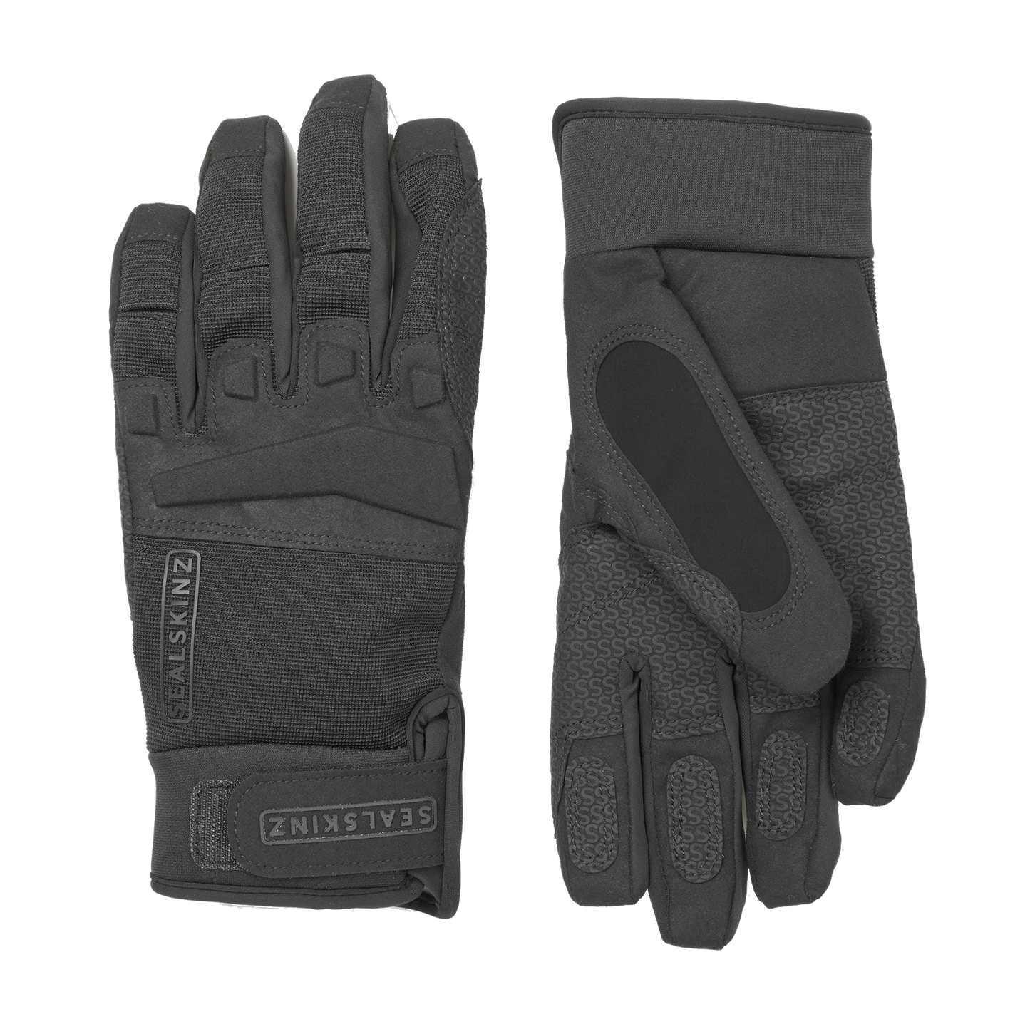 seal skinz sutton waterproof all weather mtb gloves-color-black