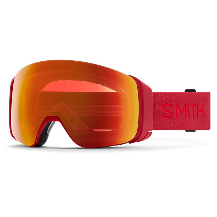 smith 4d mag goggles-color-crimson  chromapop everyday red mirror