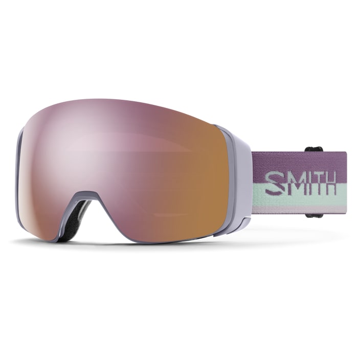 smith 4d mag goggles-color-lunar fog split  chromapop everyday rose gold mirror