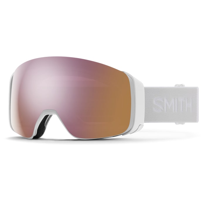 smith 4d mag goggles-color-white vapor   chromapop everyday rose gold mirror