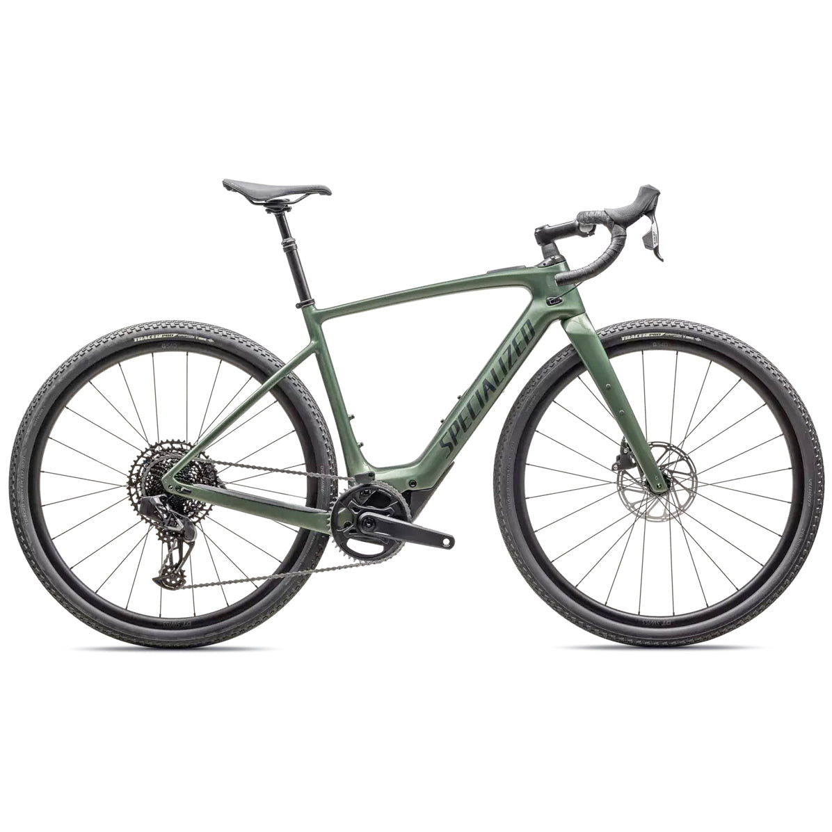 specialized 2025 creo 2 comp carbon electric road bike-color-cypress green metallic/black liquid metallic