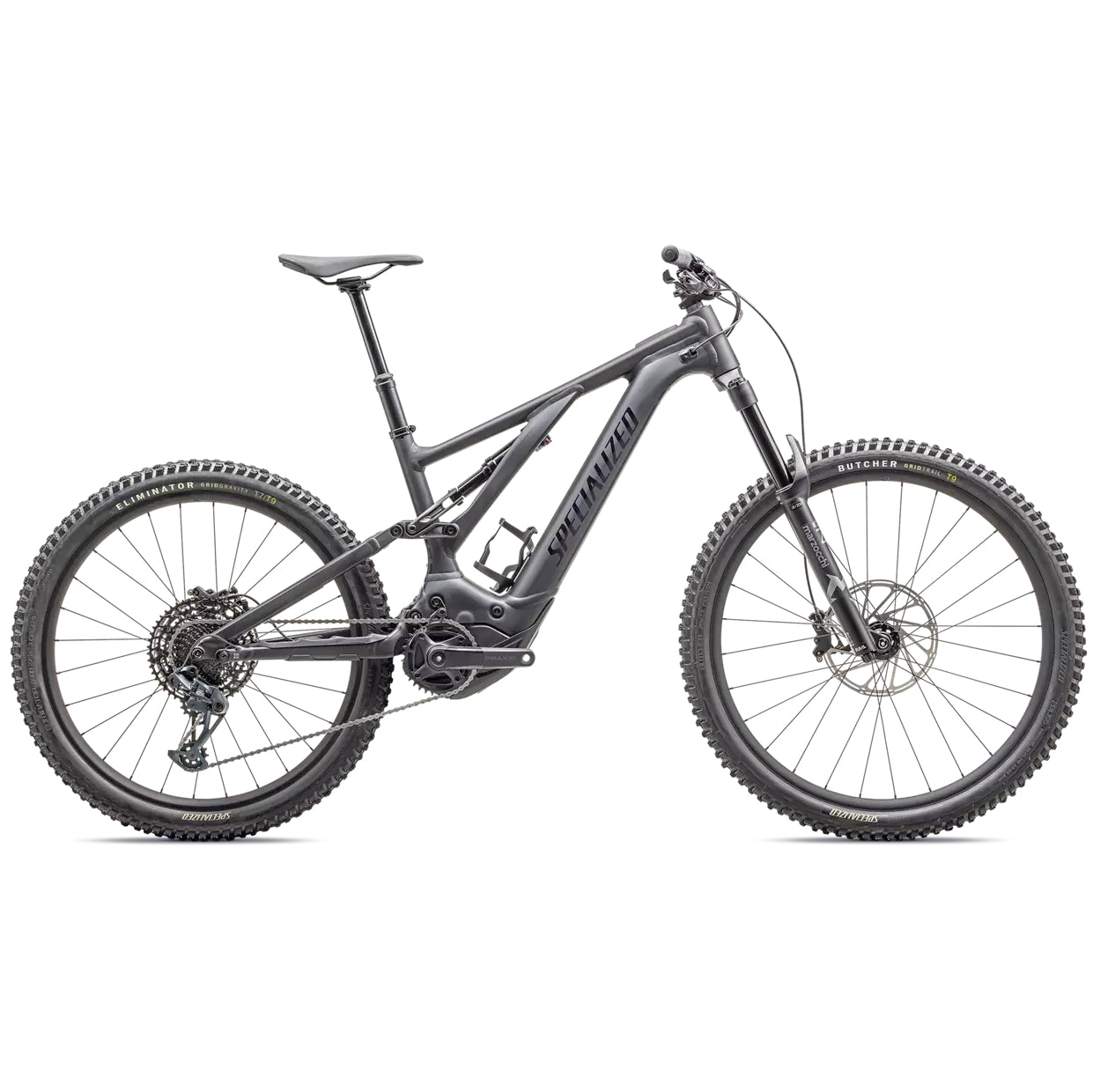 specialized levo full suspension electric mountain bike-color-black/light silver/black