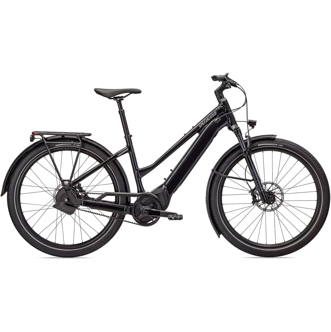 specialized 2023 vado 5.0 igh step thru electric bike-color-cast black/silver reflective